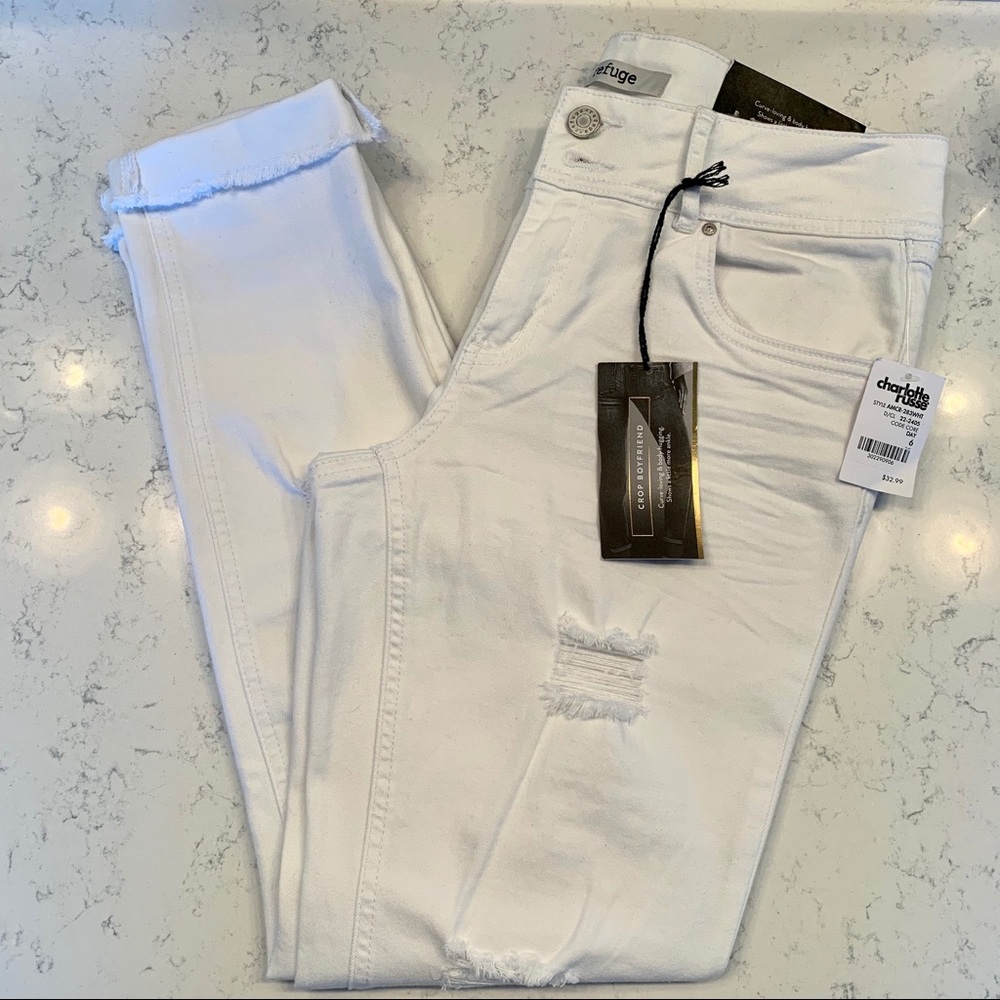 White Distressed Jeans